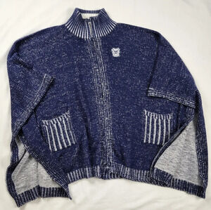 Butler Bulldogs × Emerson Street Zip Up Knit Poncho. Size Medium. NWT